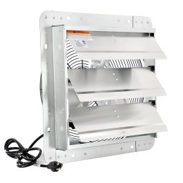 Vie Air 12 Inch Shutter Exhaust Fan with Power Cord